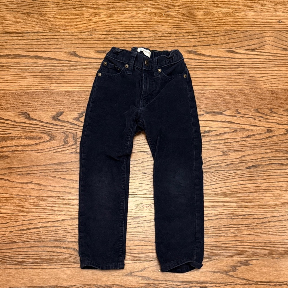 J. Crew Boys Navy Blue Corduroy Pants